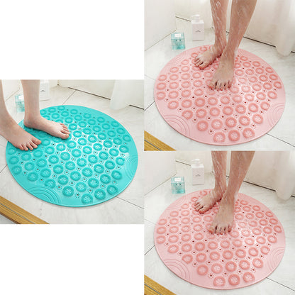 Textured Surface Round Shower Mat