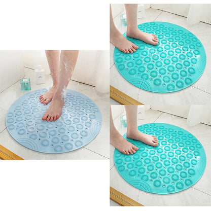 Textured Surface Round Shower Mat
