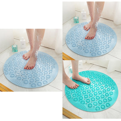 Textured Surface Round Shower Mat