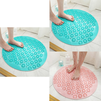 Textured Surface Round Shower Mat