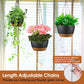 4Pcs 9.64In Diameter Hanging Planter