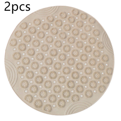 Textured Surface Round Shower Mat
