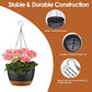 4Pcs 9.64In Diameter Hanging Planter