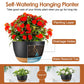 4Pcs 9.64In Diameter Hanging Planter